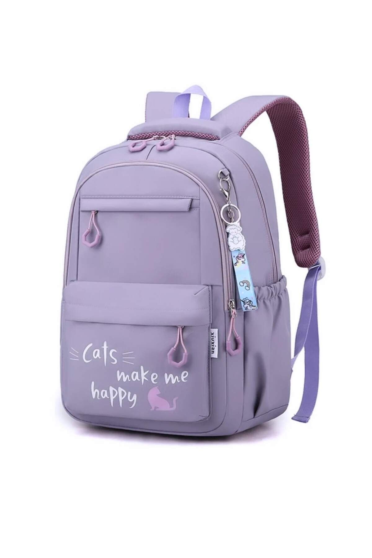 SERİN Kız çocuk kedili okul çantası