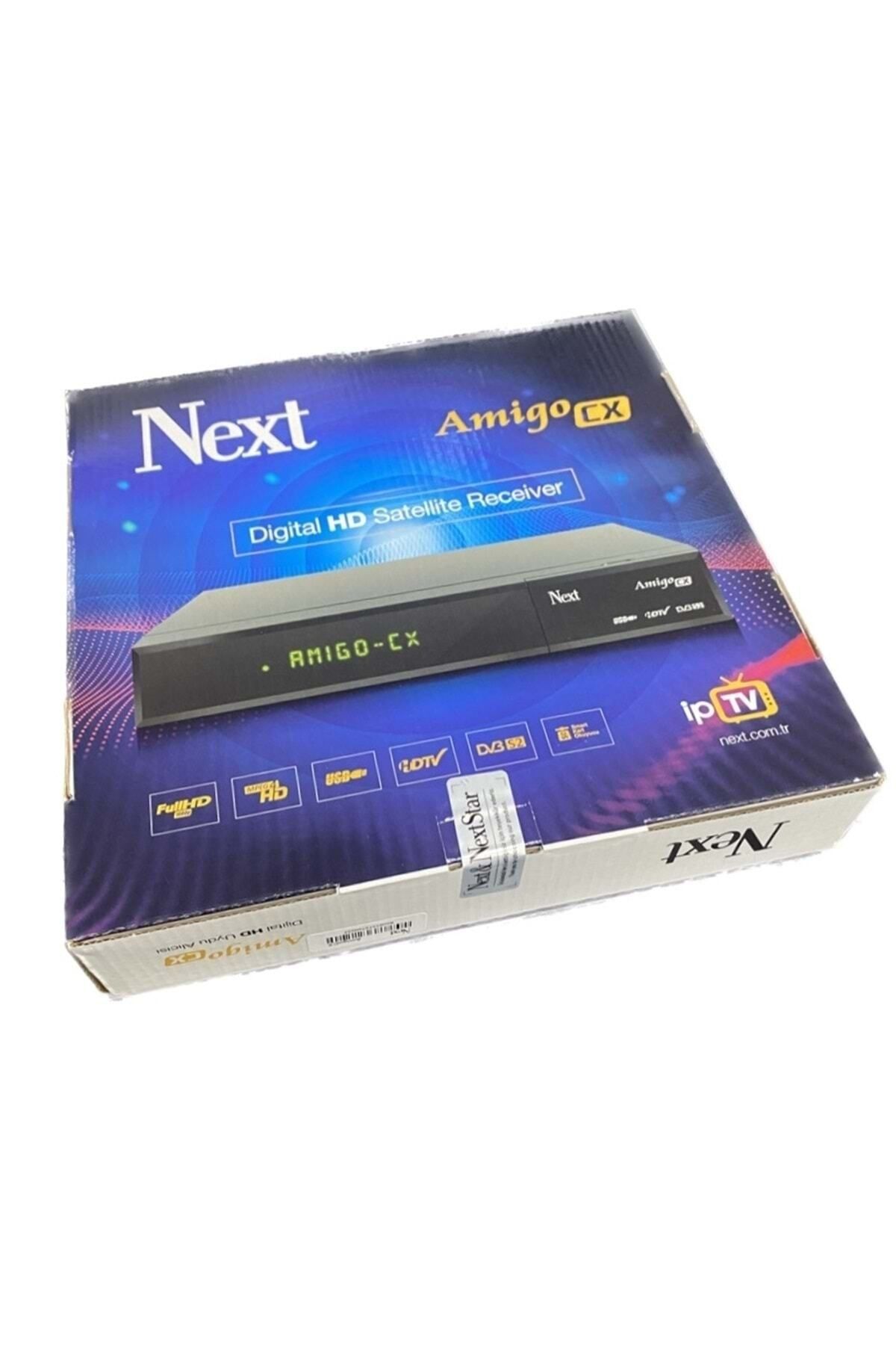 Next Amigo Hd Cx Ip Tv & Vod+tkgs+ Ethernet Girişli Kasalı Full Hd Uydu Cihazı