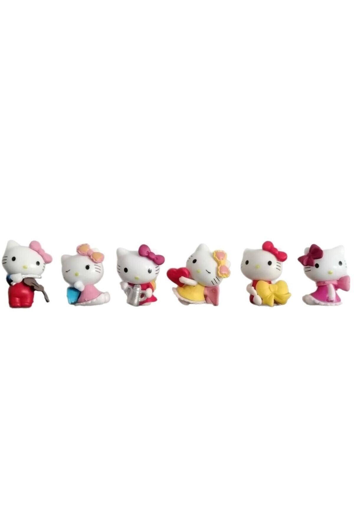 Hello Kitty Figür Oyuncakları 6 Adet