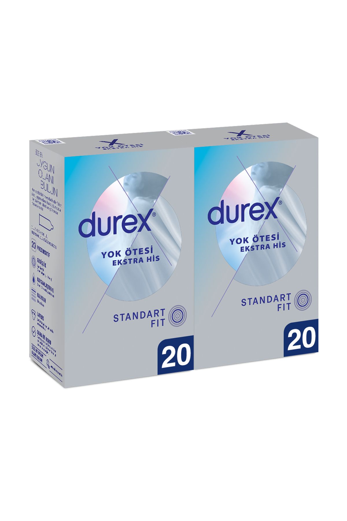 Durex Yok Ötesi Ekstra His Prezervatif, 40'lı