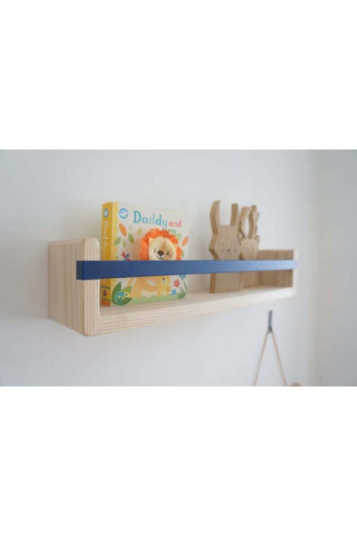 Lina Ahşap Diyarı Ahşap Dekoratif Montessori Kitaplık Iç Mekan Ve Çocuk Odası Duvar Rafı