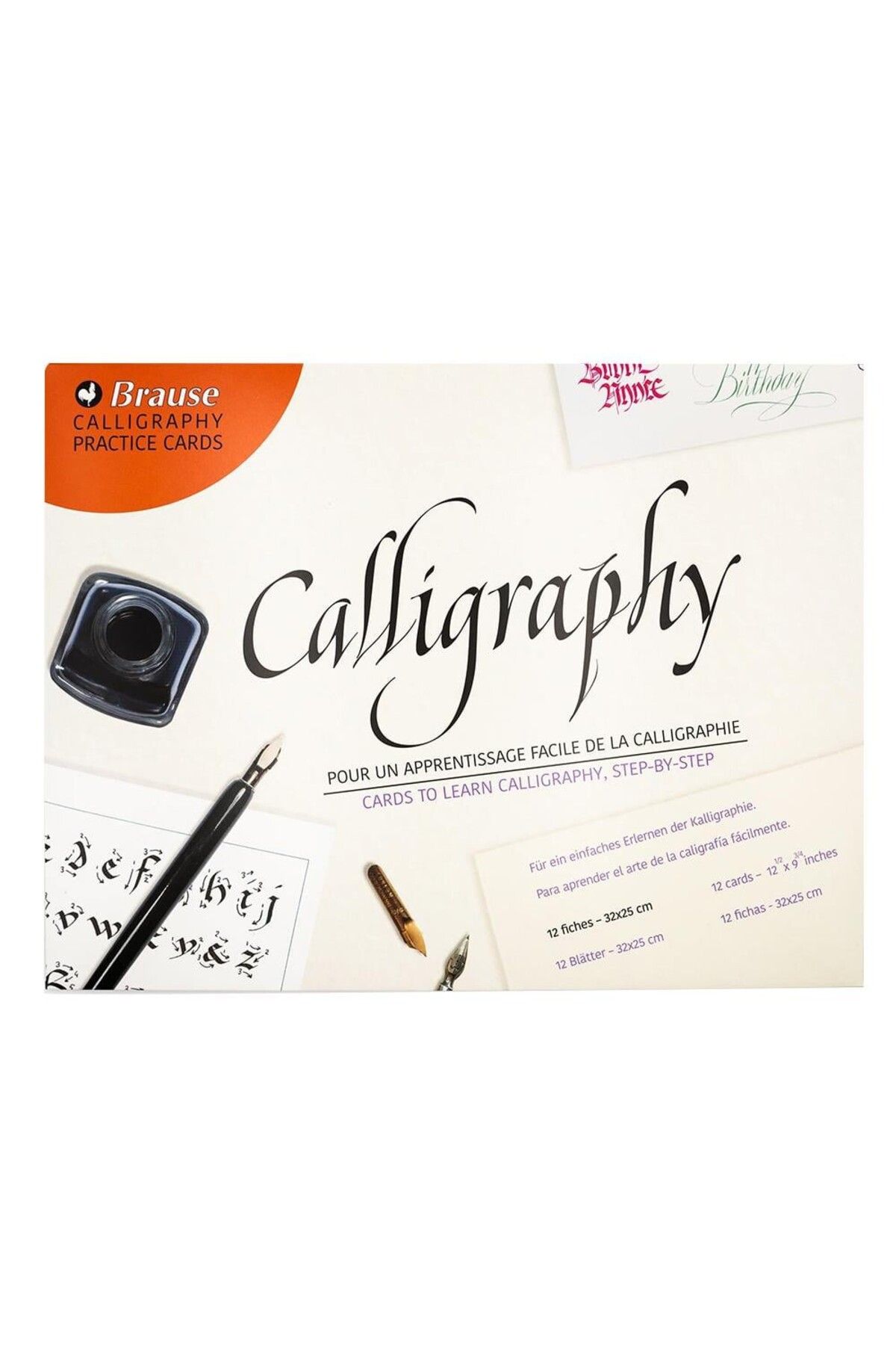 Brause : Calligraphy Practice Cads (Çalışma Kartları) : 32 x 25 cm : 12 Adet