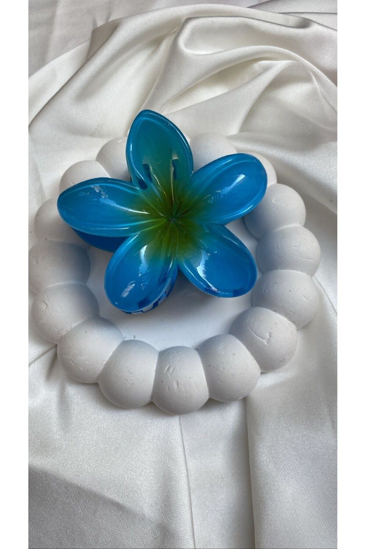 Accessories Mavi Renk Lotus Mandal Toka