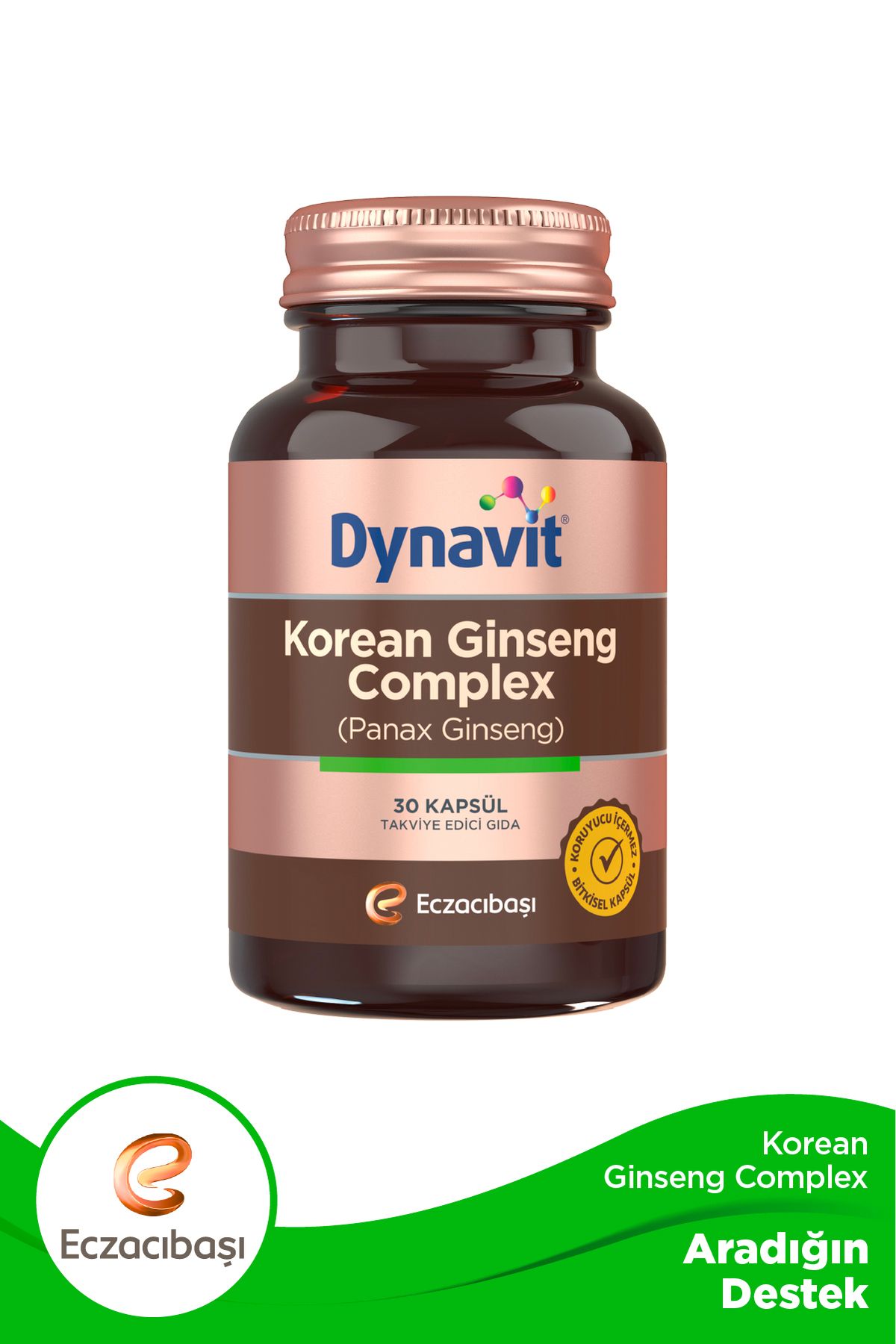 Dynavit Korean Ginseng Complex Takviye Edici Gıda 30 Kapsül