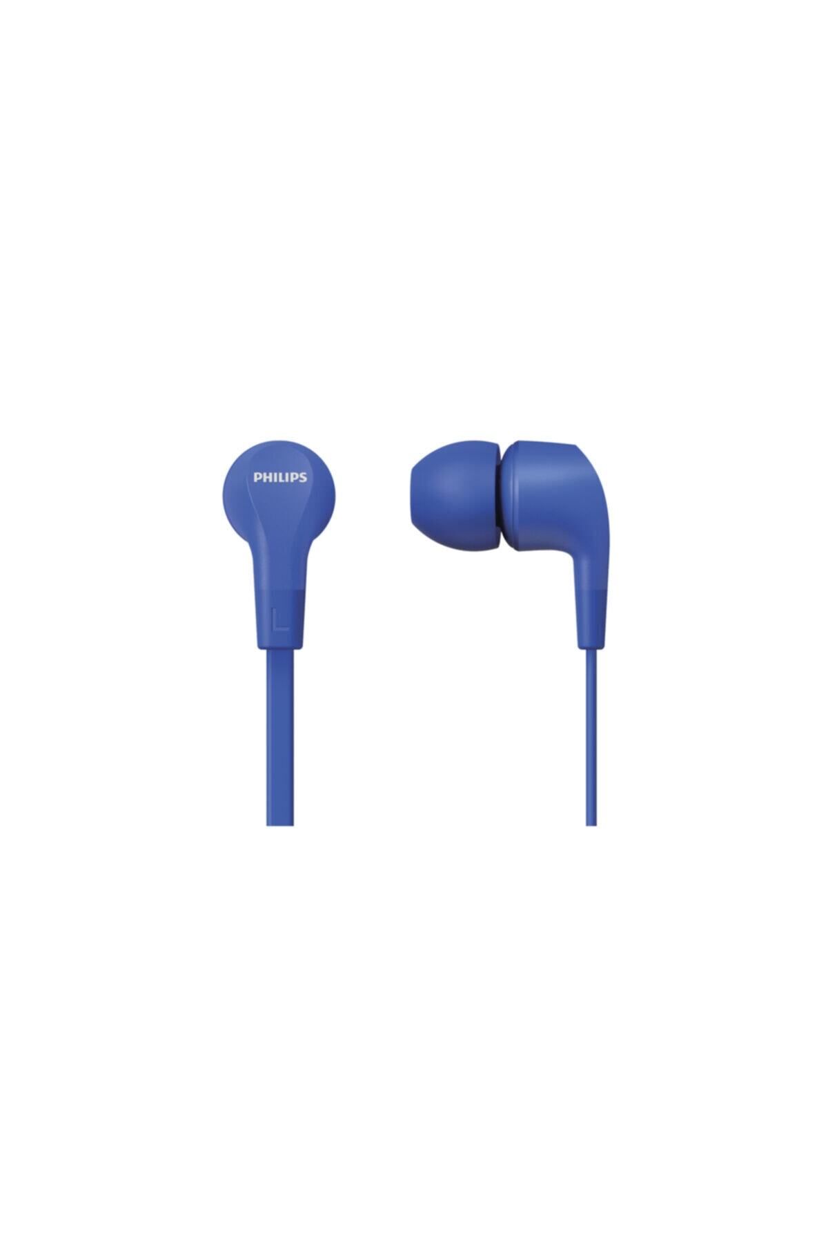 Philips TAE1105 Kablolu Kulak İçi Kulaklık (Mikrofonlu) Mavi
