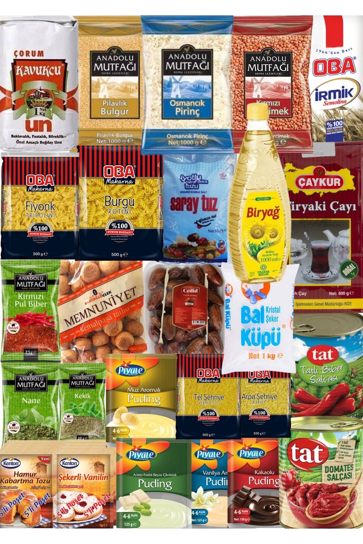 Biryağ KOPYA - Kumanya Yardım Erzak Gıda Kolisi Süper Paket 26 Parça Ürün