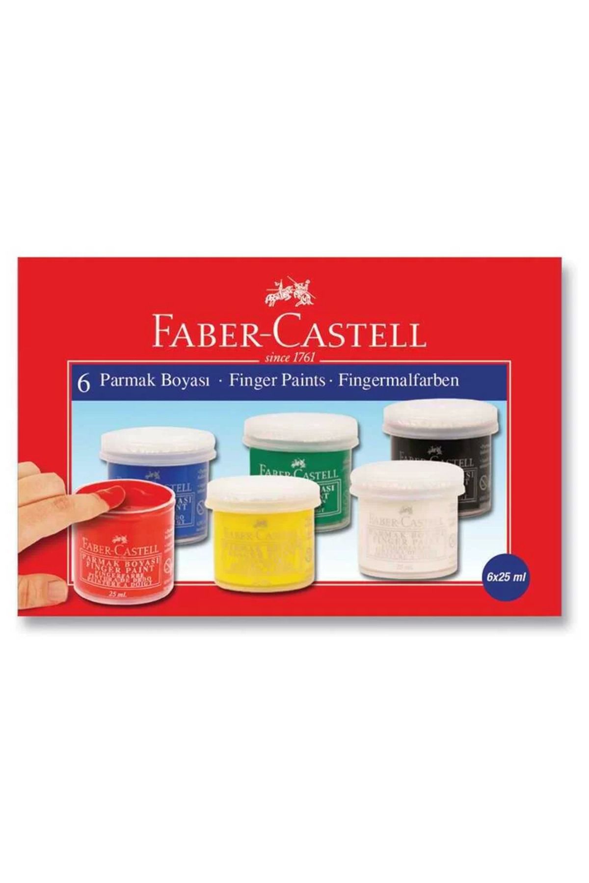 Faber Castell Parmak Boyası 25 ml X 6'lı