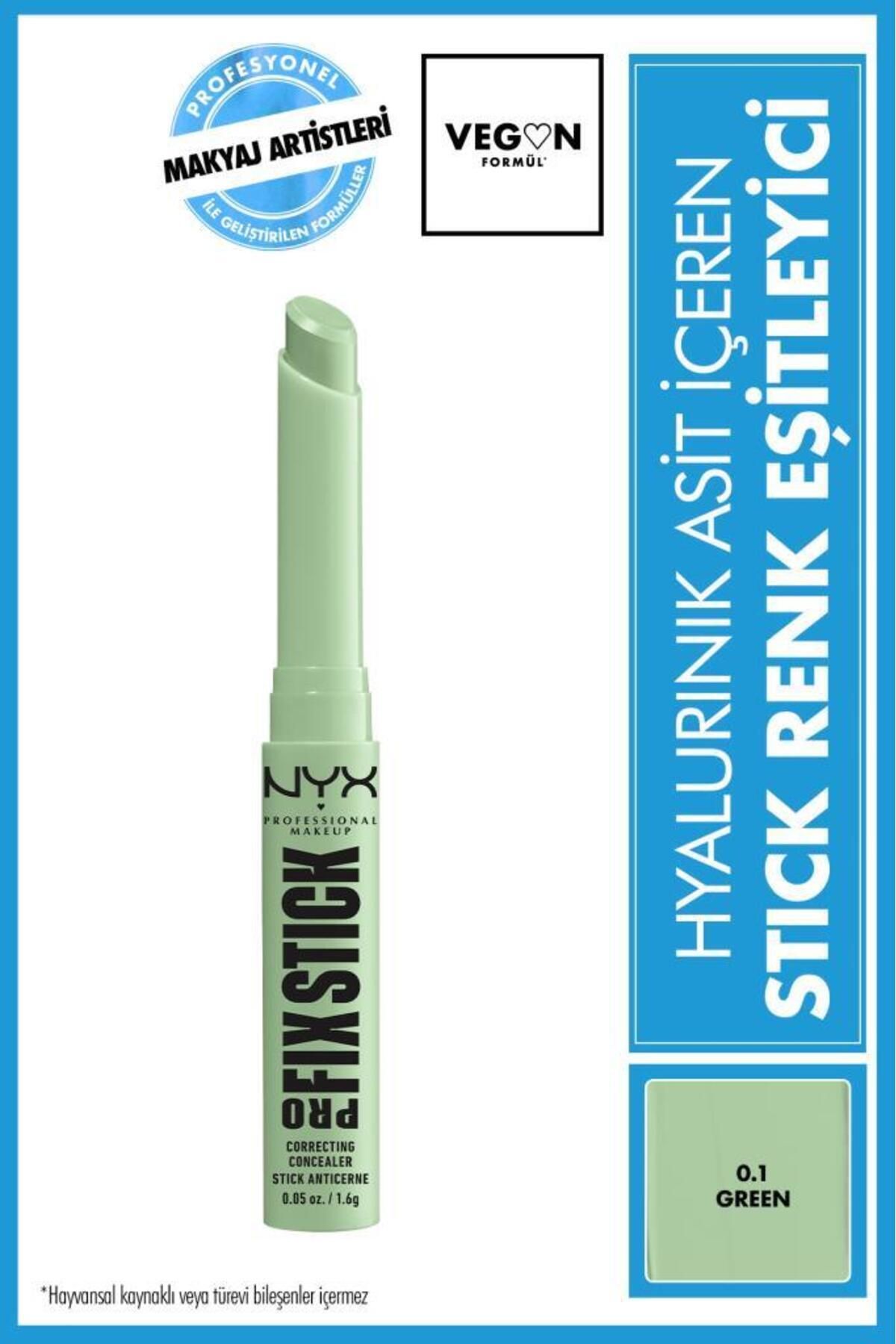 NYX Professional Makeup Pro Fix Stick Renk Eşitleyici - 0.1 Green