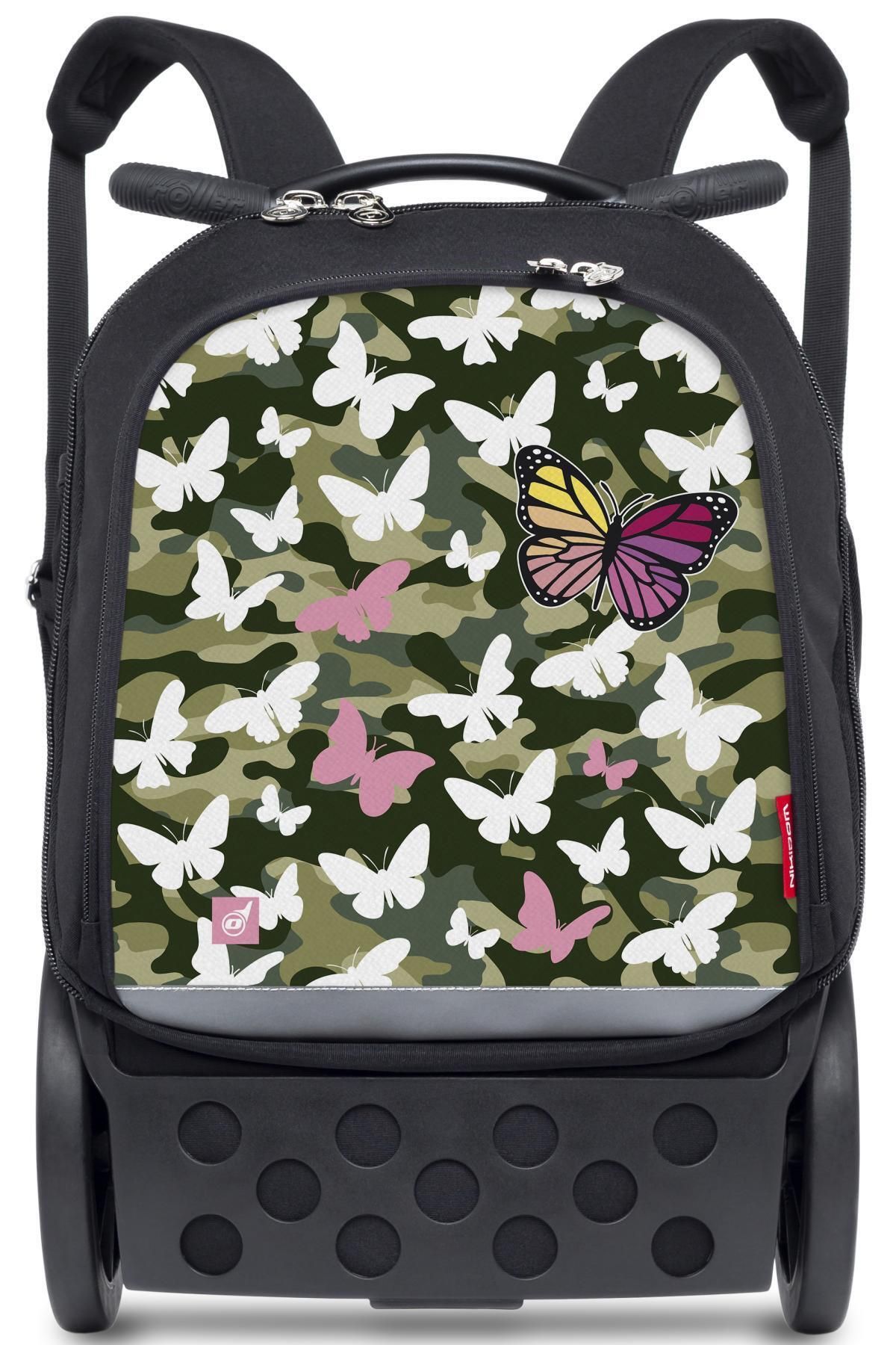 Nikidom Roller Up Ortaokul Askılı Çekçek Okul Çantası X Large / Butterfly Camo (10 Yaş )**hediyeli