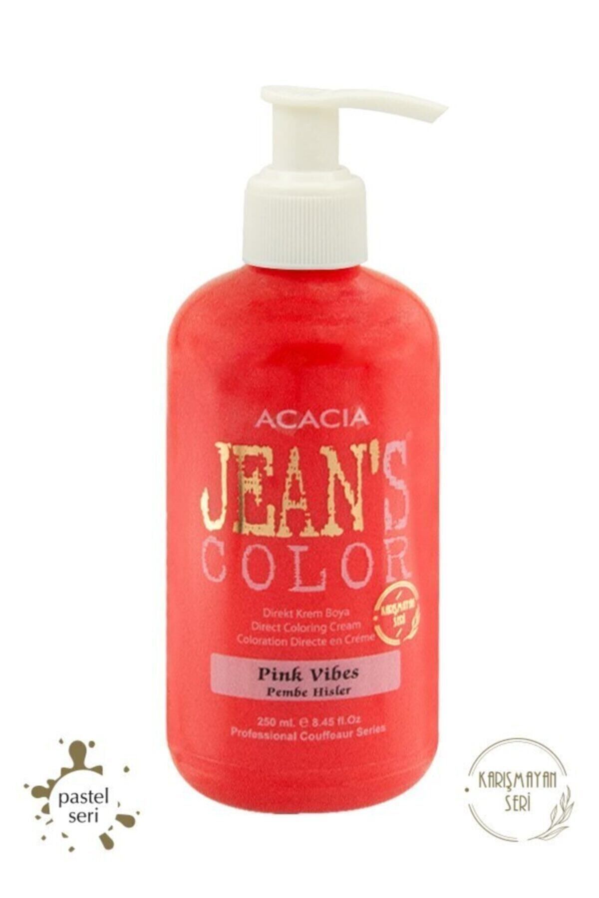 Acacia Jean's Color Pembe Hisler 250 Ml.pink Vibes Pastel Amonyaksız Balyaj Renkli Saç Boyası