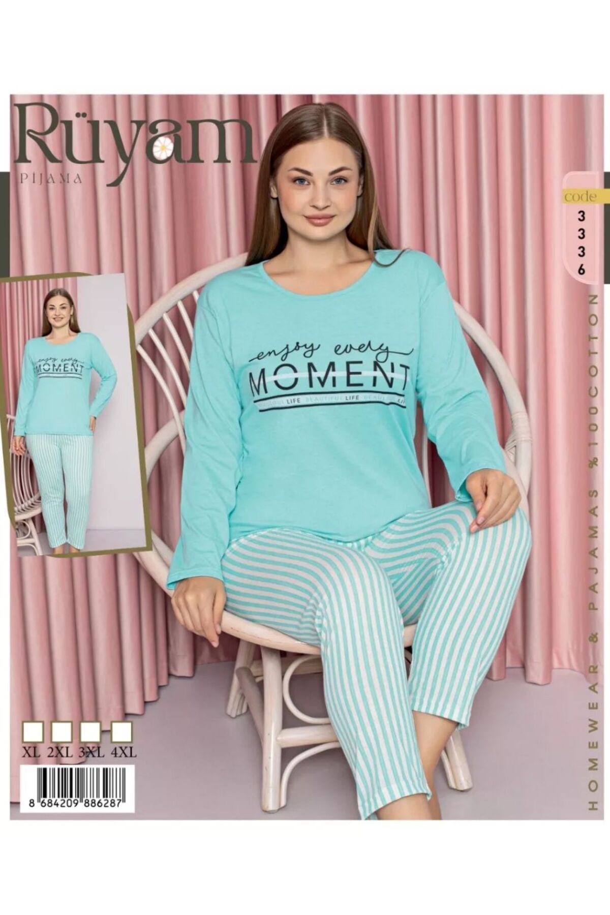 Rüyam Kadın Büyük Beden Pijama Takımı