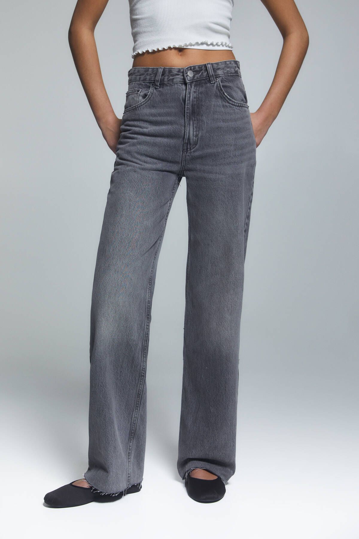 Pull & Bear Yüksek Bel Straight Jean