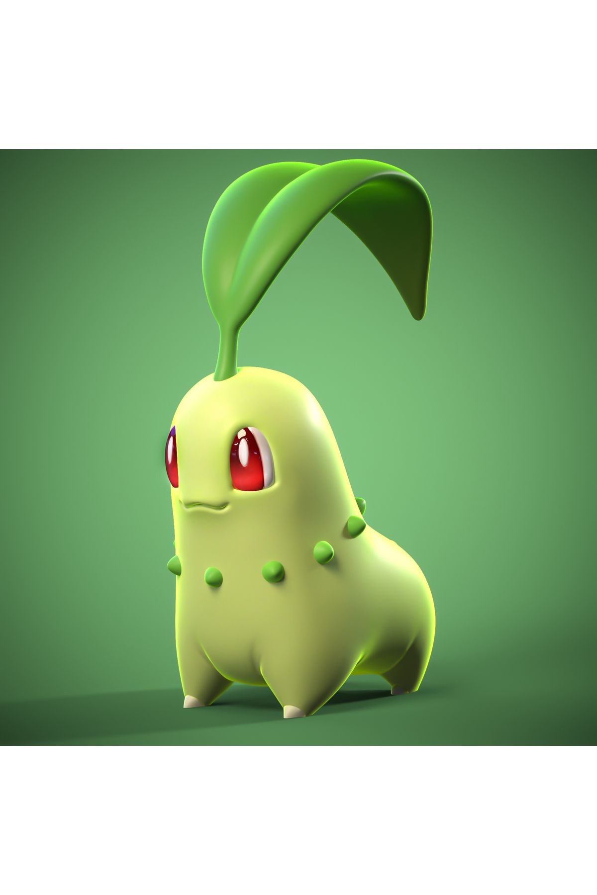 ALCSTORE Pokemon Chikorita Figürü 12 Cm Boyutunda