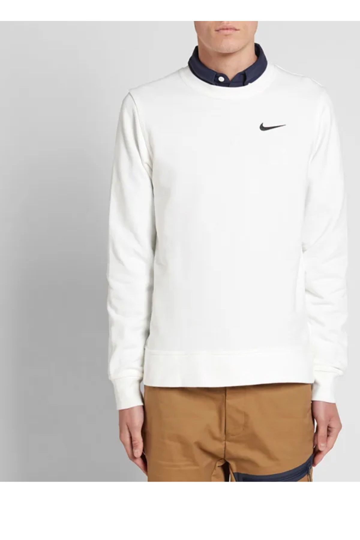 Nike CLUB CREW White 637902-100 Beyaz Sweatshirt