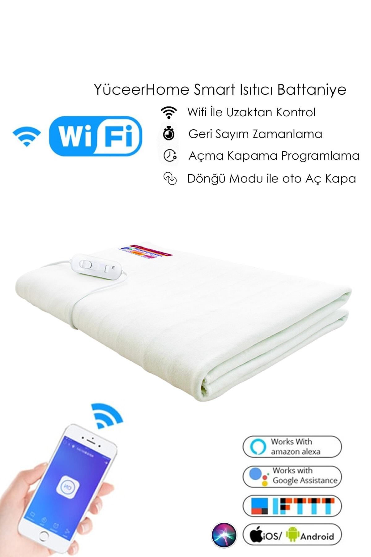 Genel Markalar Wifi Elektrikli Battaniye Smart Akıllı Elektrikli Yatak Isıtıcı Alt Battaniye Ios Ve Adroid