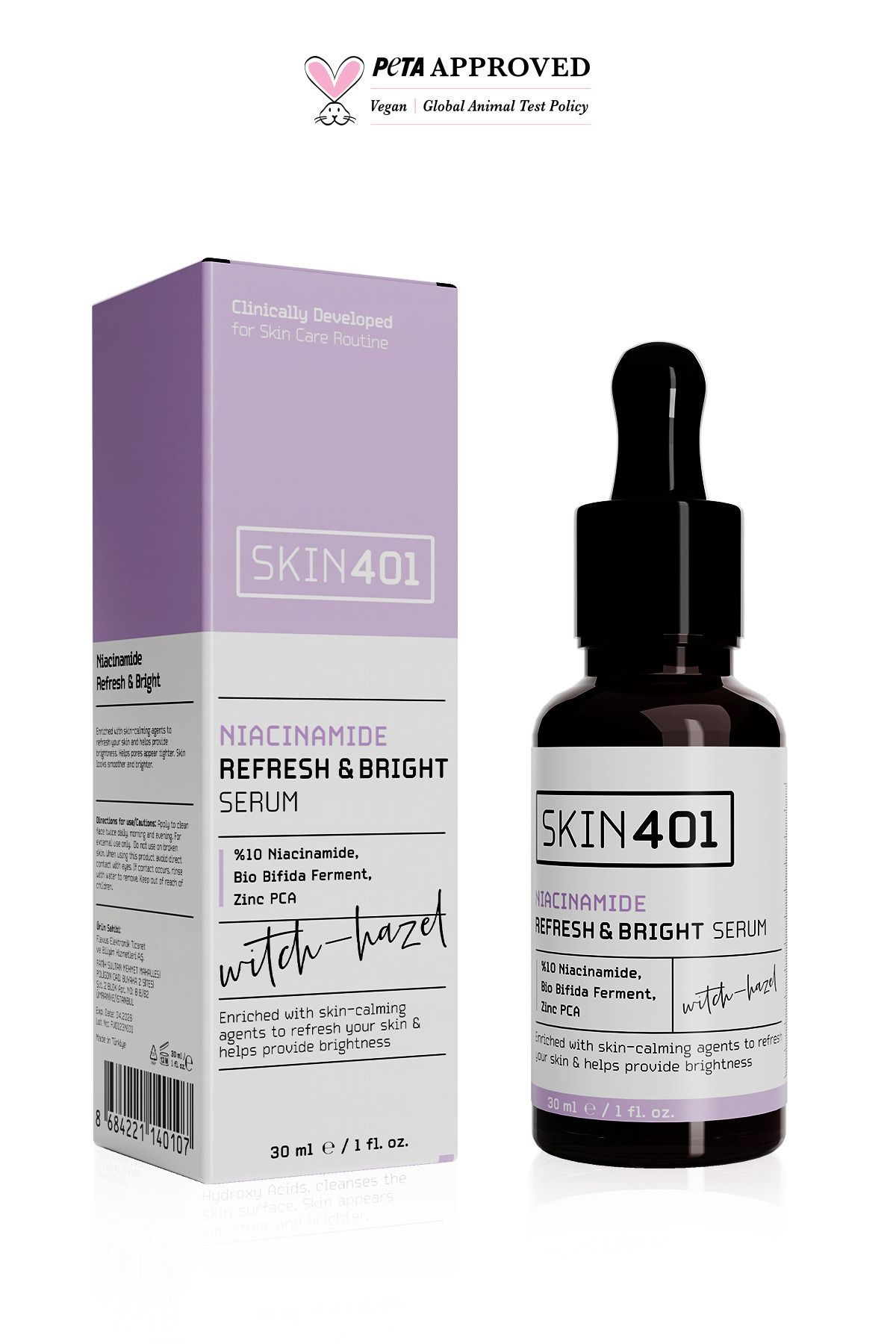 Skin401 %10 Niacinamide Canlandırıcı Ve Aydınlatıcı Serum 30ml