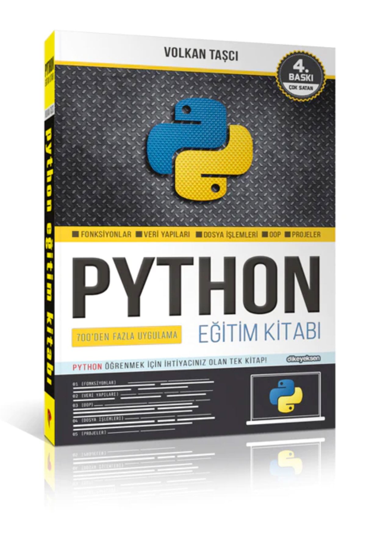 Dikeyeksen Yayıncılık Python Eğitim Kitabı.