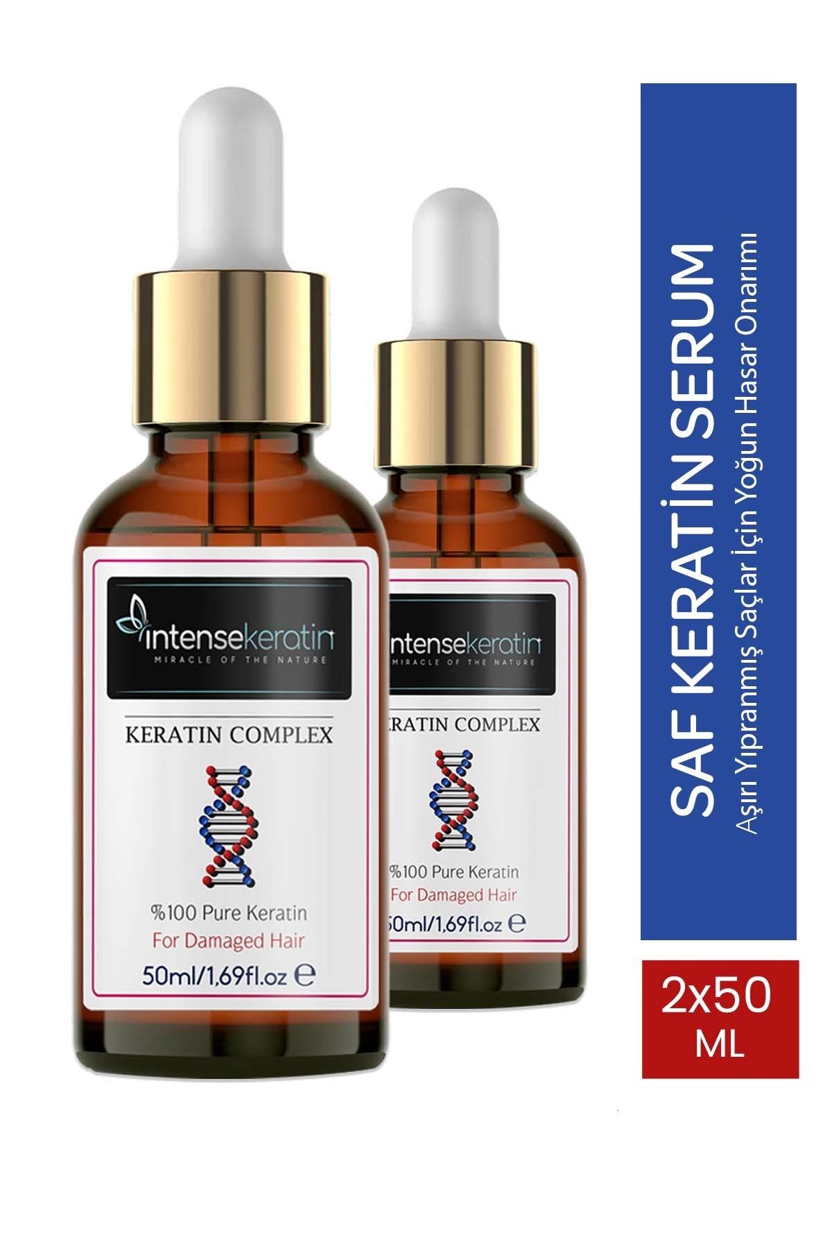 Intense Keratin Saf Keratin Serum 50 ml X 2 - Patentli Formül Pure Keratin Complex Serum