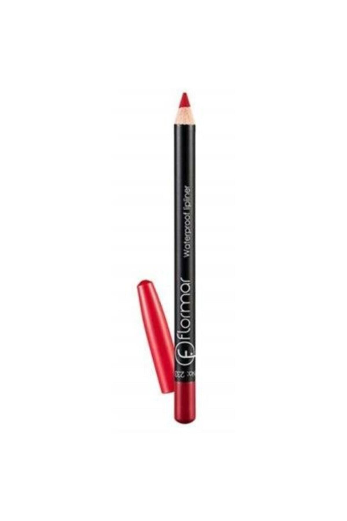 Flormar Water-Resistant Red Lip Pencil Waterproof No:107