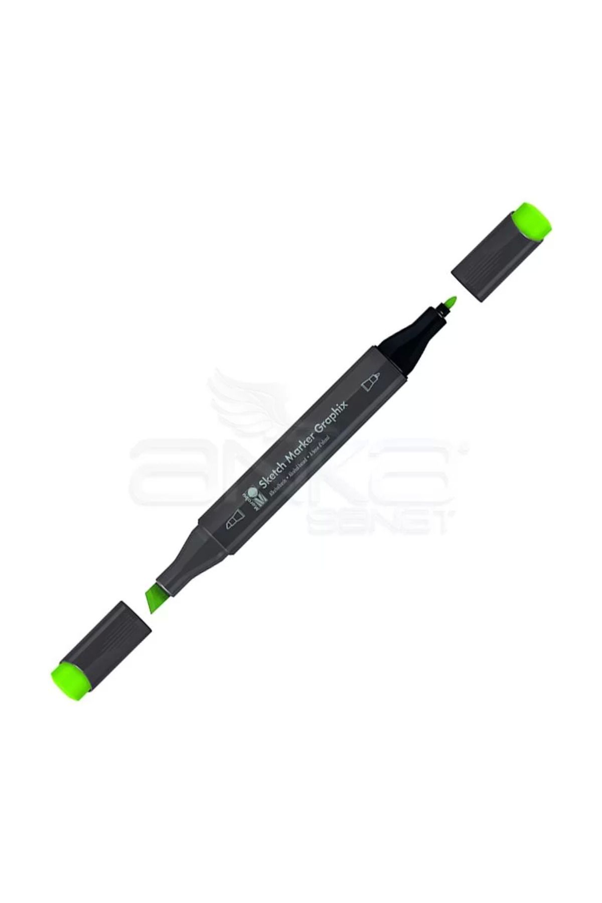 Marabu Graphix Sketch Marker Çift Uçlu Kalem 960 Light Green