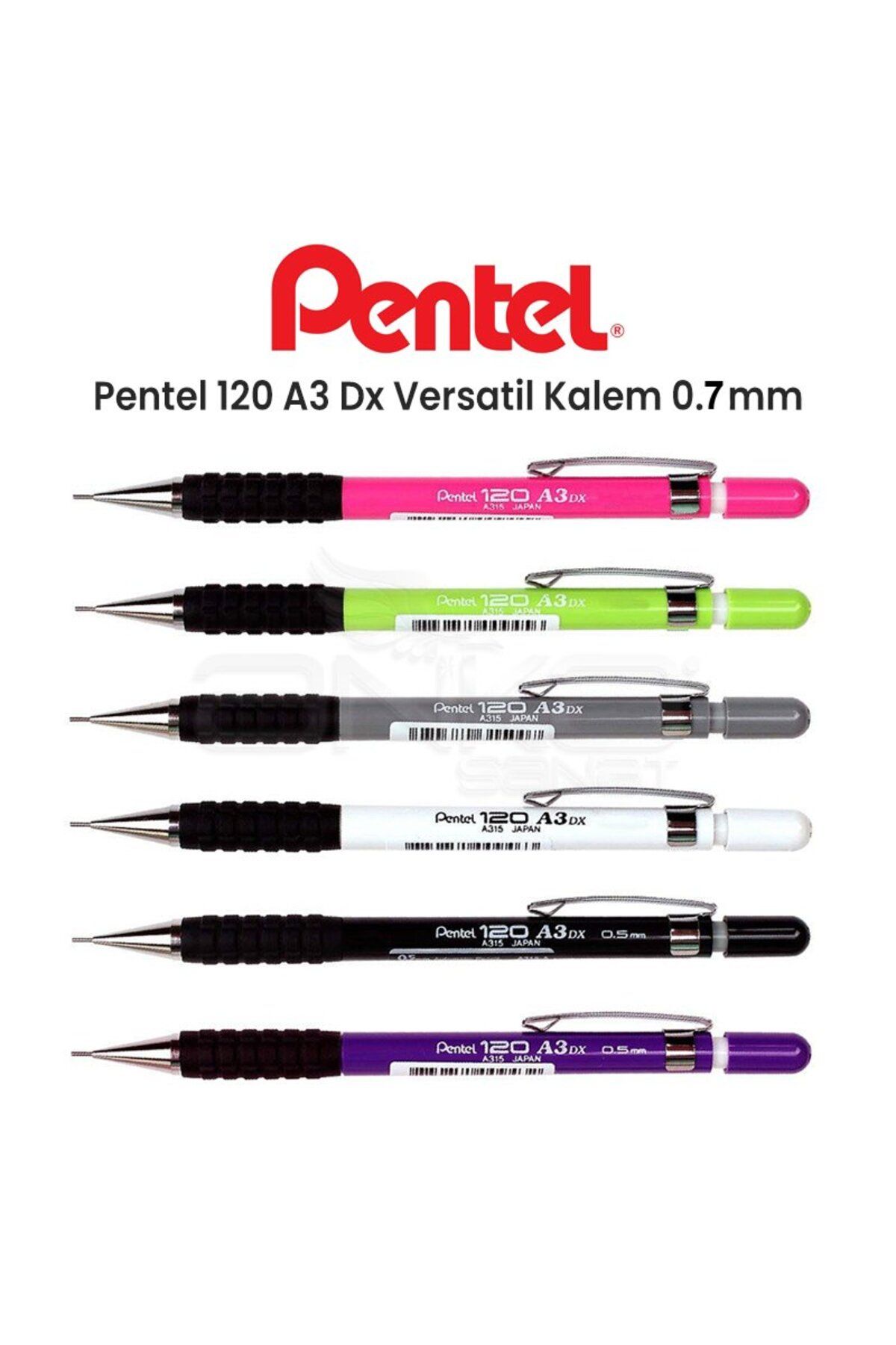 Pentel 120 A3 Dx Versatil Kalem 0.7mm