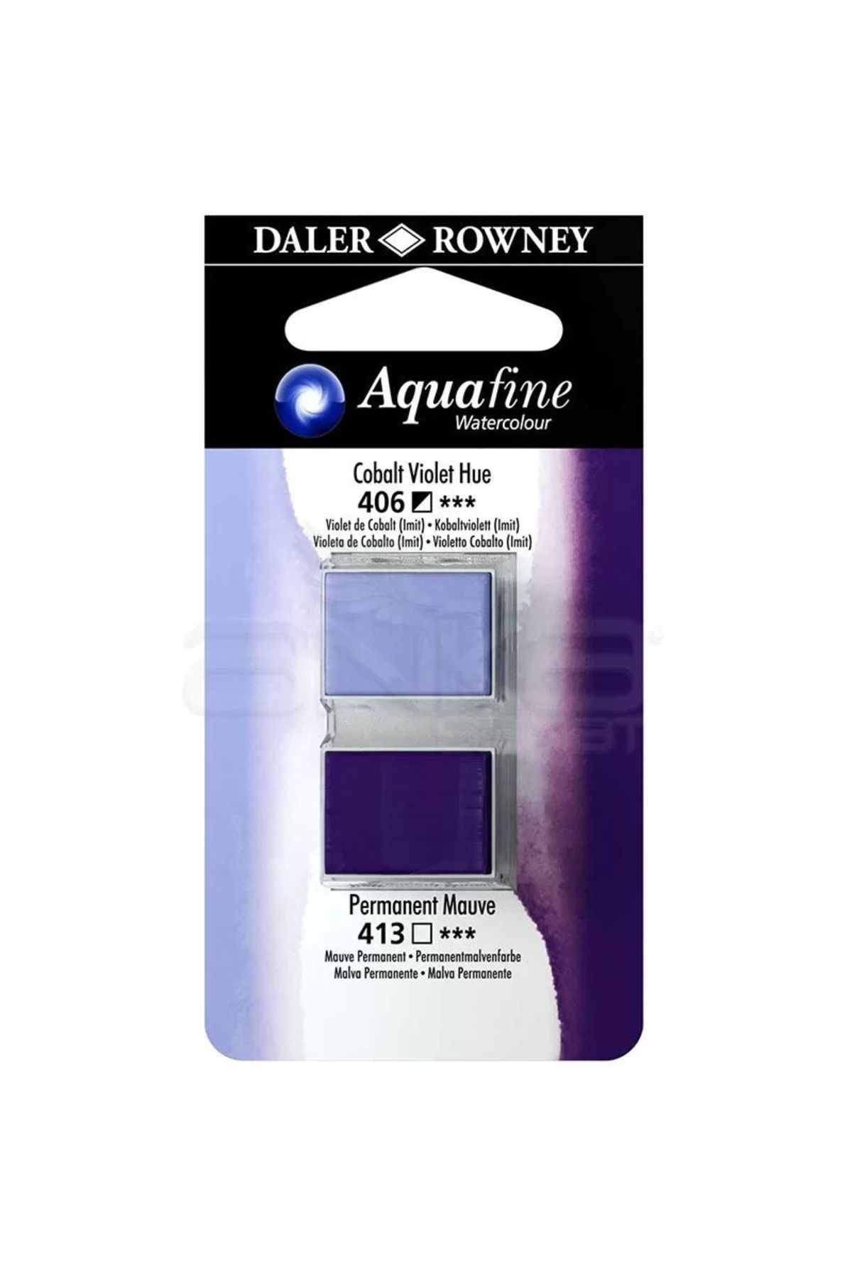 Daler Rowney Aquafine Sulu Boya Tablet 2li Cobalt Violet-mauve