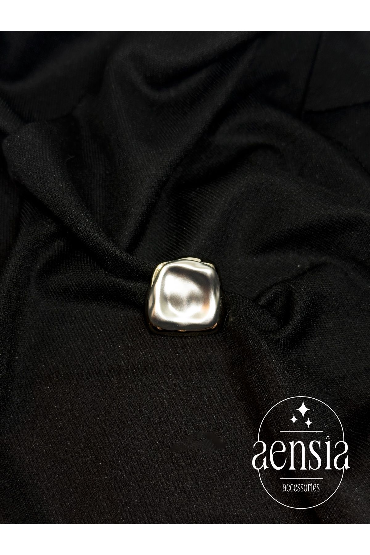 aensia Rose Gold Üzeri Sedefli Beyaz Bükülmüş Şekilli Metal Düğme Kaban Ceket Pinterest Düğmesi 2,54CM -1li