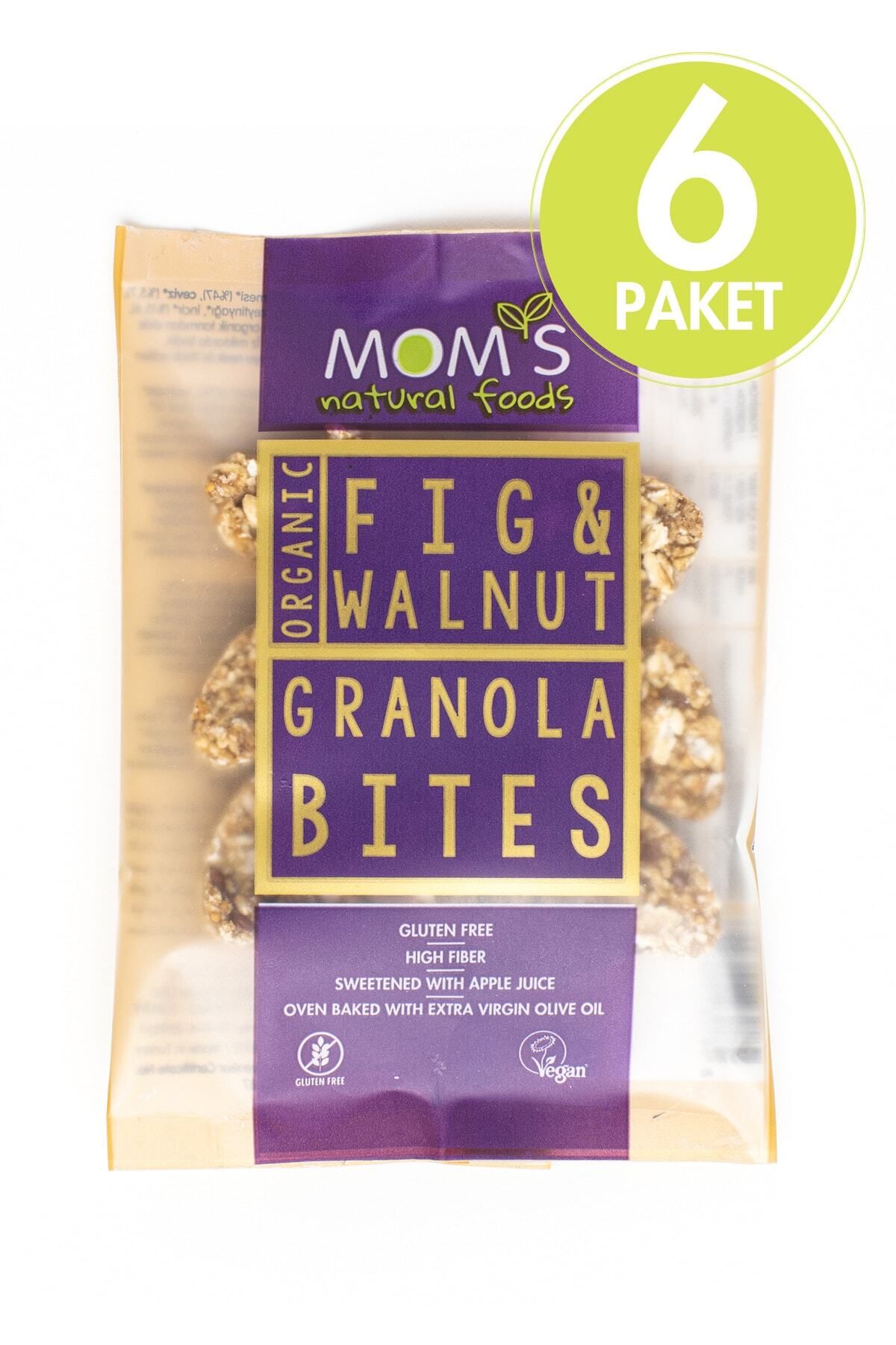 Mom's Natural Foods 6'lı Glutensiz Organik İNCİR-CEVİZ Granola BITE