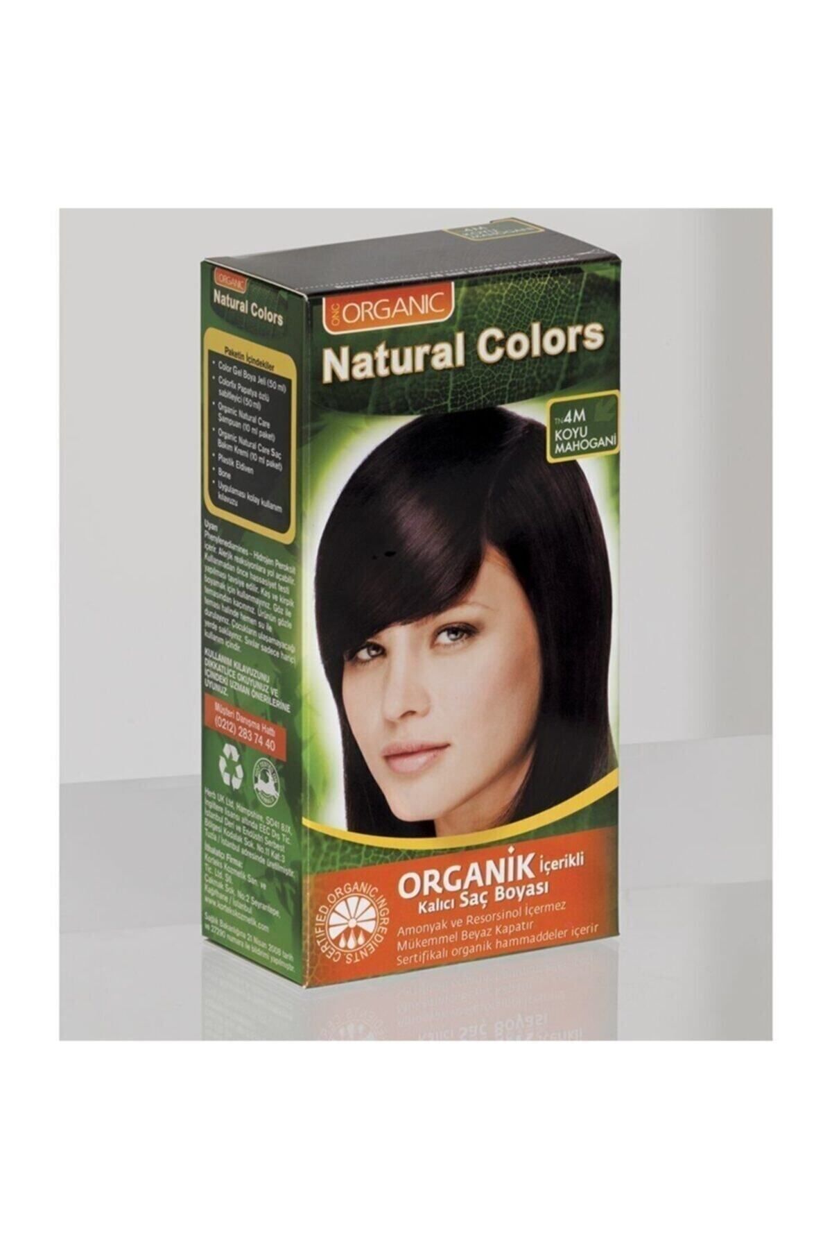 Organic Natural Colors Natural Colors 4m Koyu Mahogani Organik Saç Boyası