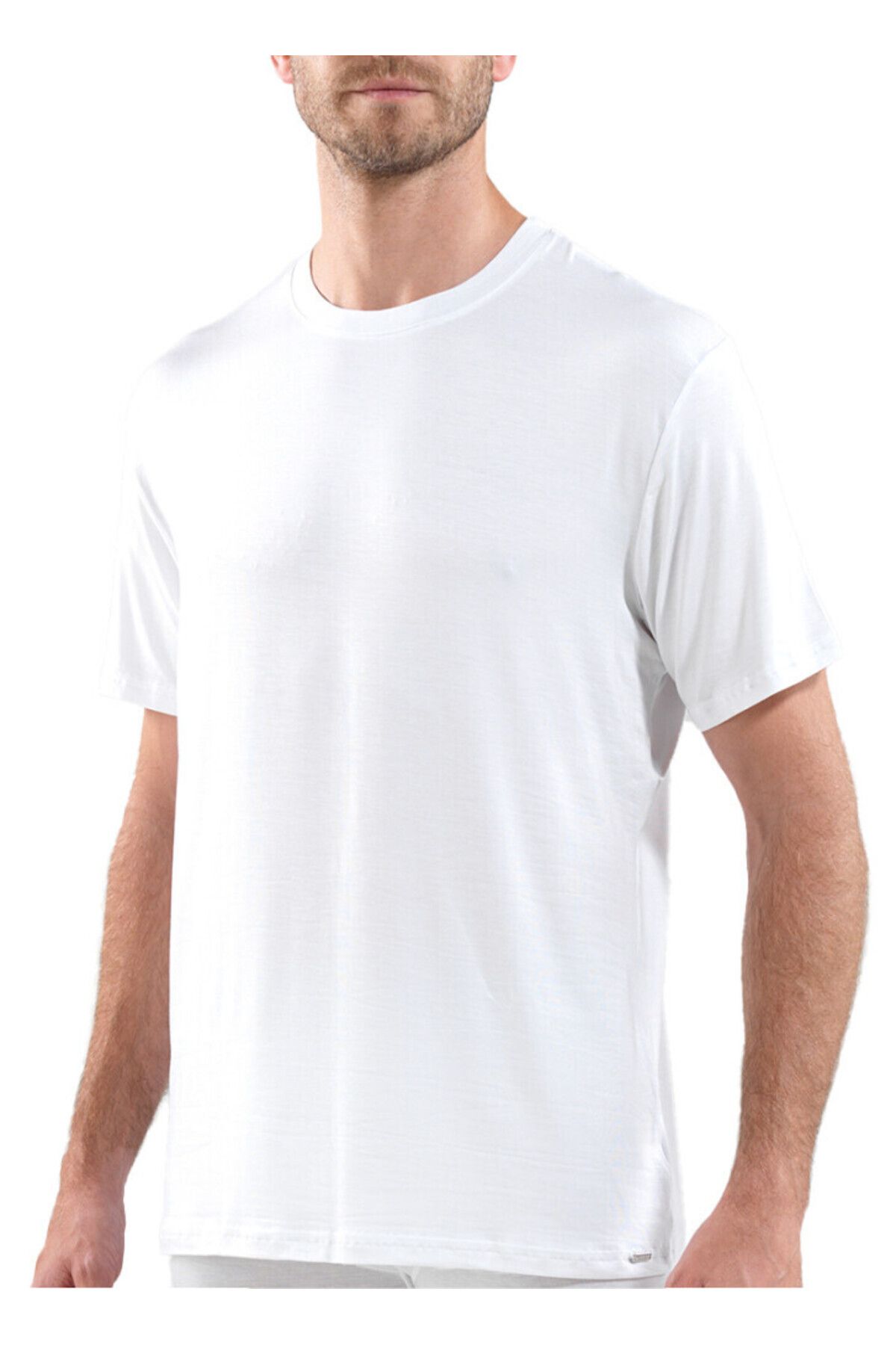 Blackspade Erkek Silver Kısa Kol Beyaz T-shirt 9306