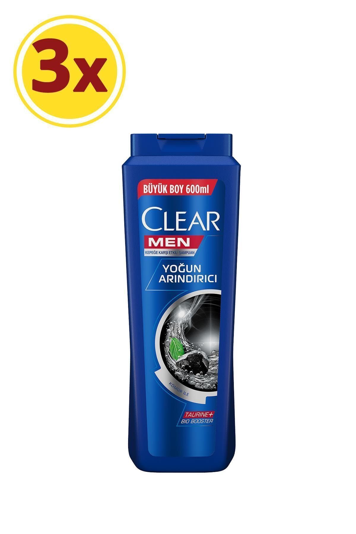Clear Men Yoğun Arındırıcı Kepeğe Karşı Etkili Şampuan 600 ml X3