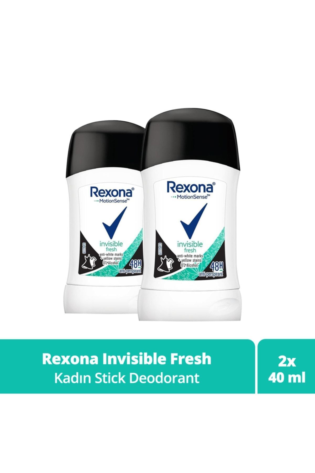 Rexona Motionsense Kadın Stick Invisile Fresh 40 Ml X2
