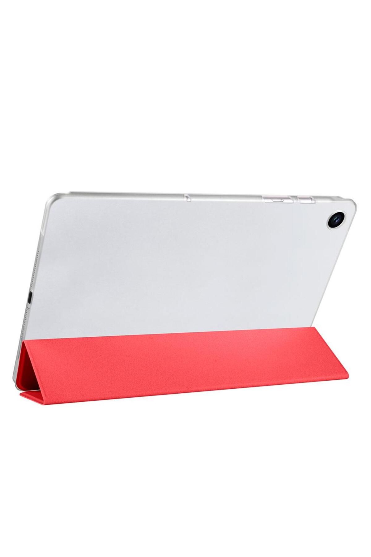 AktarMobile Galaxy Tab A9 Plus 11" uyumlu Kapaklı Kılıf Standlı Flip Smart Akıllı Kapak Uyku Modlu Tablet Kılıfı