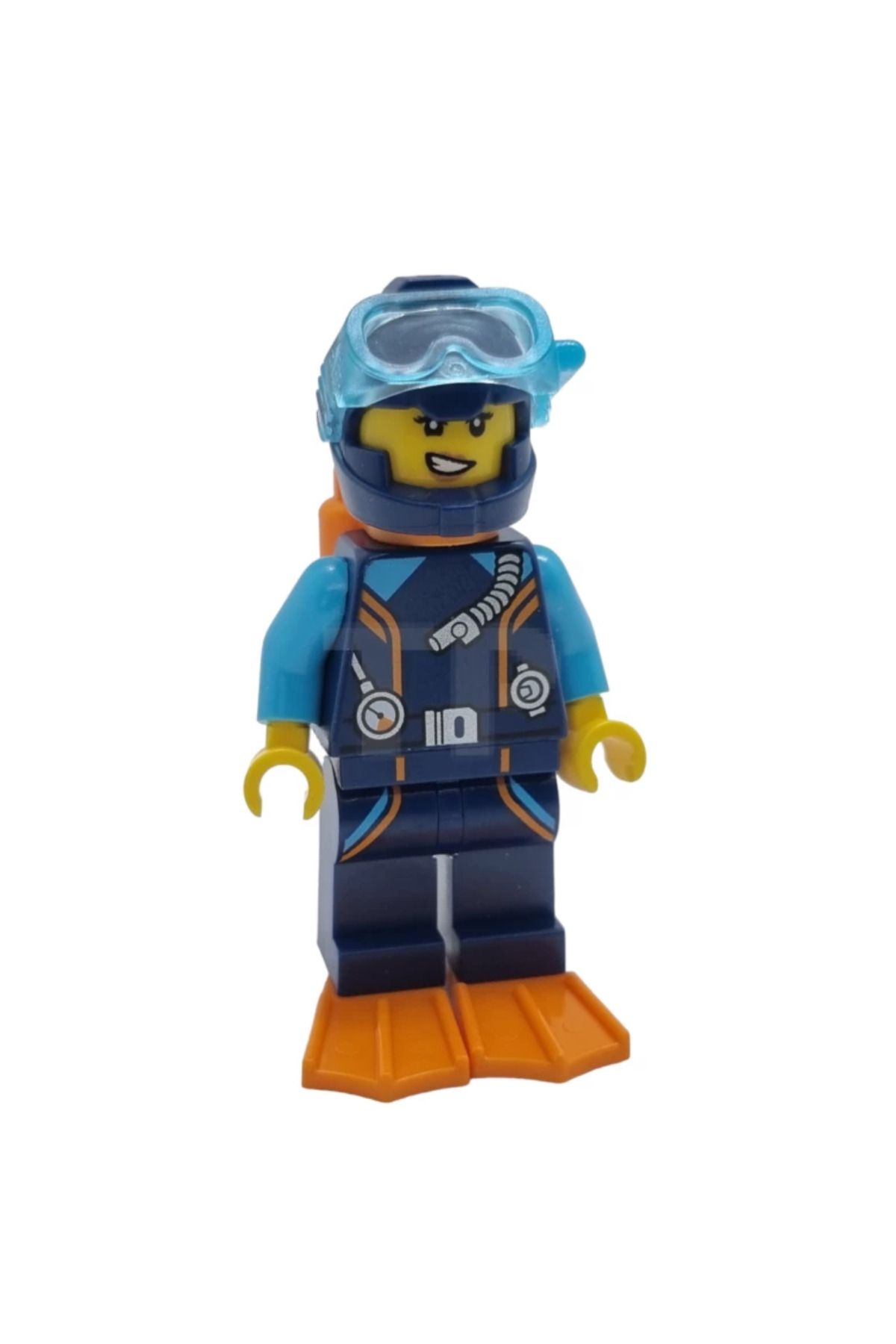LEGO Aksesuar Moc City Town Minifigür Minifigure Kadın Dalgıç