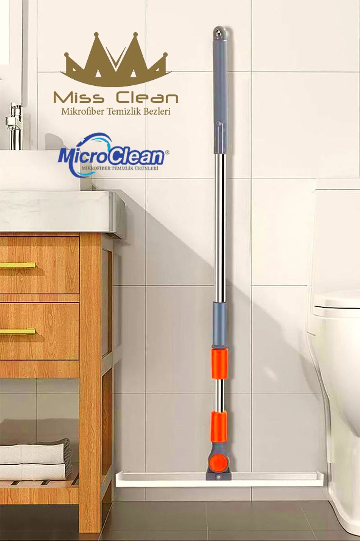 Micro Clean MissClean Mega Boy Profesyonel Tüz Yüzeylere Uygun Silecek Çek Çek Mop