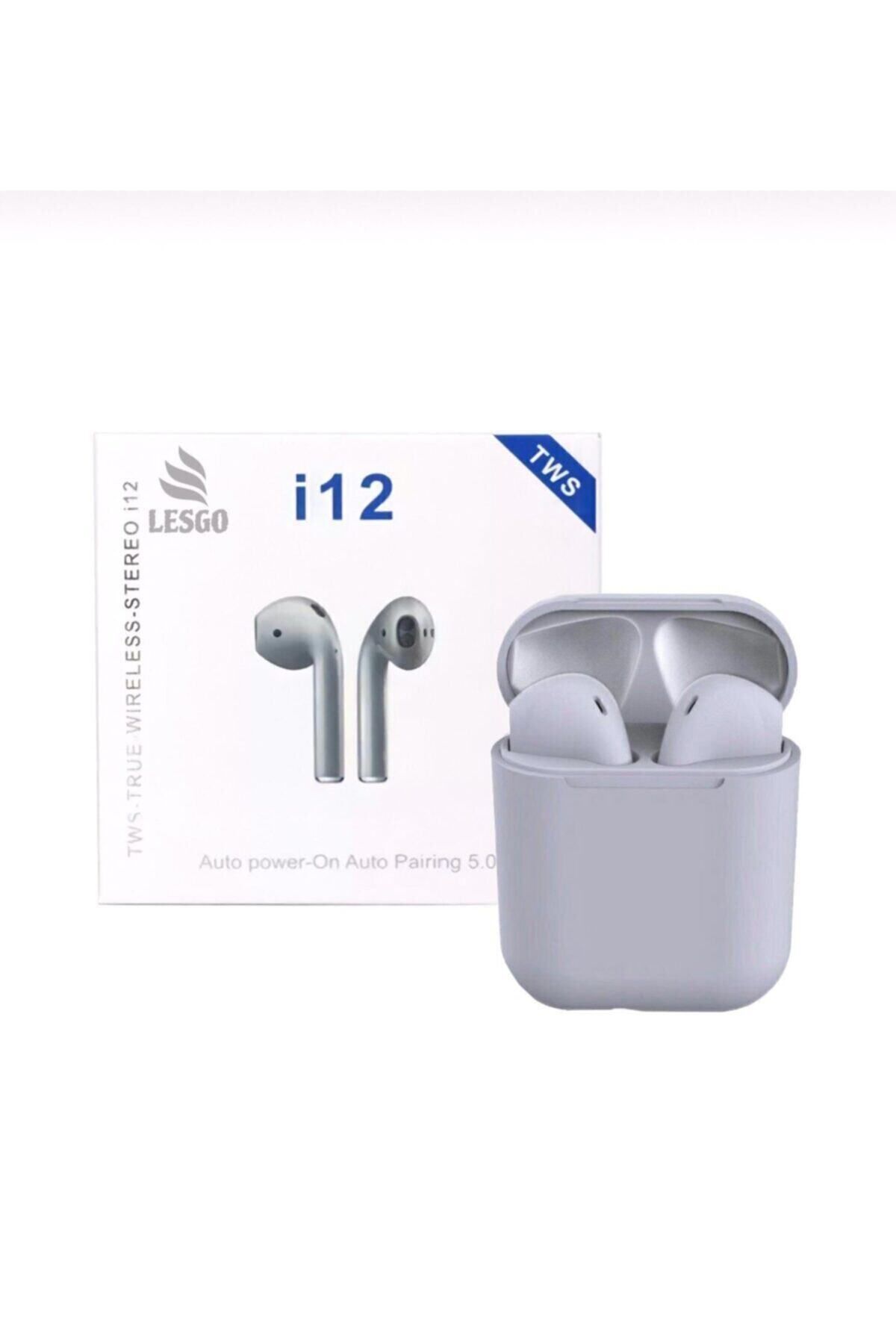 LESGO I12 Gri 2.nesil Tws Bluetooth Kulaklık Tüm Telefonlar Ile Uyumlu