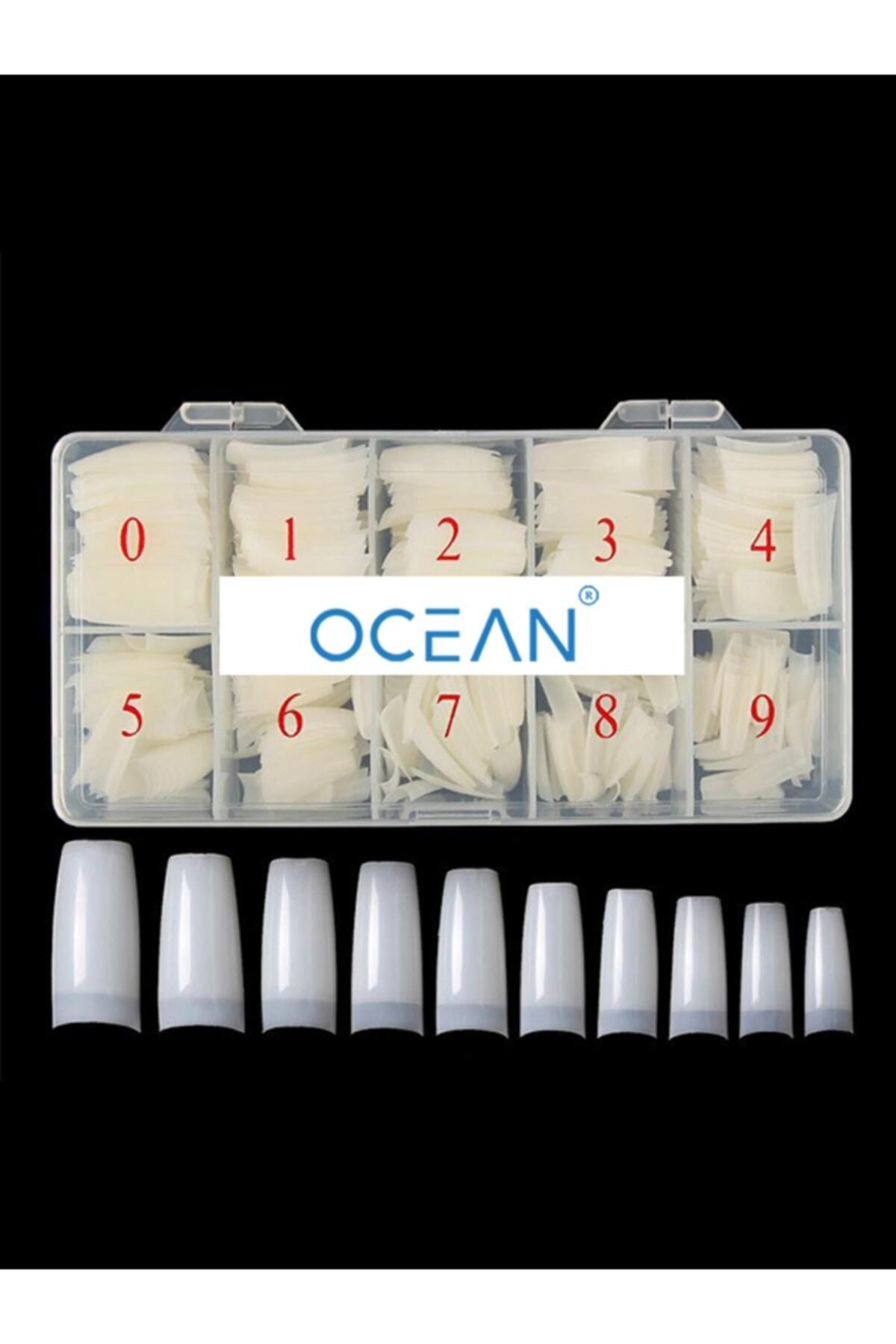 Ocean 59s 500 Lü Yarım Ay Tips Protez Tırnak Kemik, Kolay Uygulanabilir, Özel Kutulu