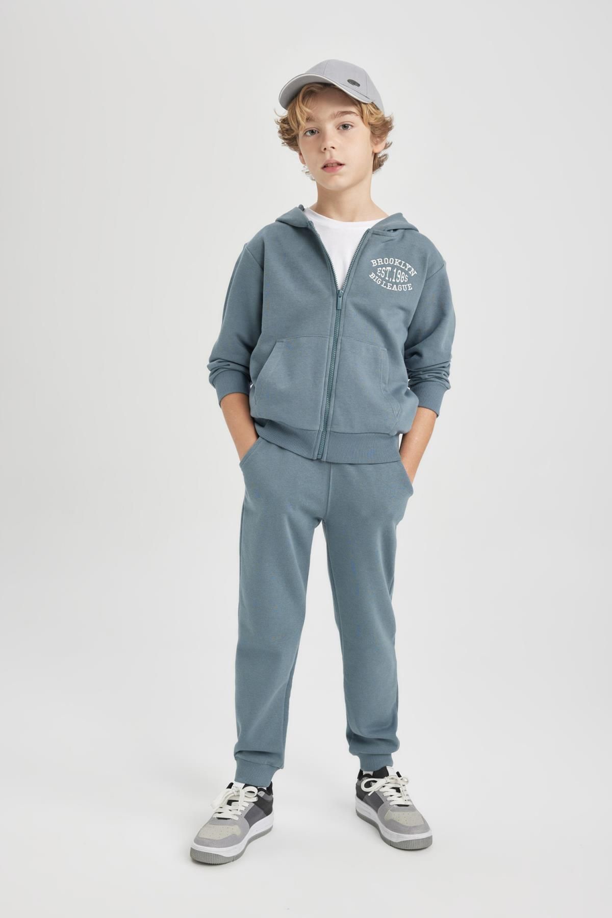 Defacto Erkek Çocuk Beli Paçası Lastikli Basic Düz Jogger Eşofman Altı B5754a824sp
