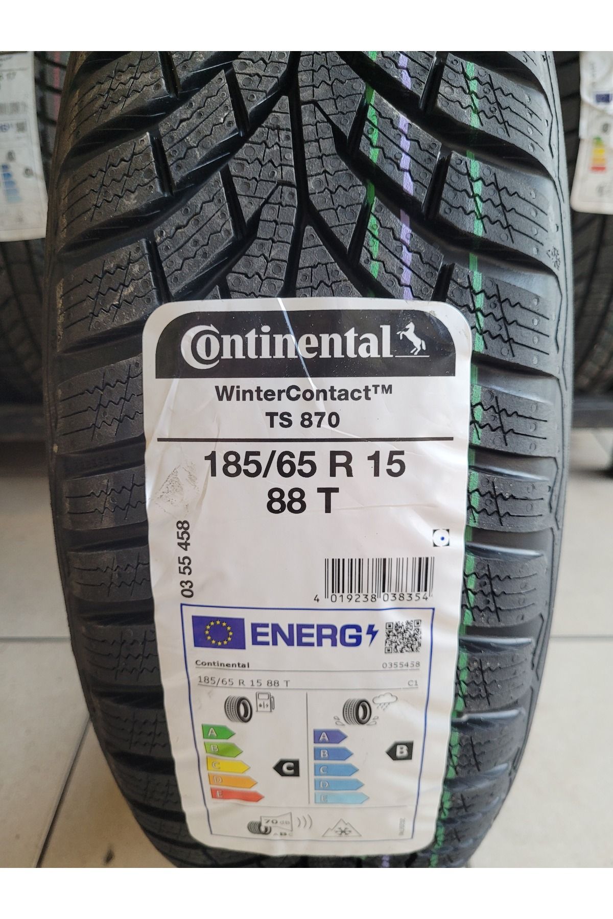 Continental 185/65r15 Winter Contact Set Olarak (4ADET) TS870 88T 2023 Üretim *