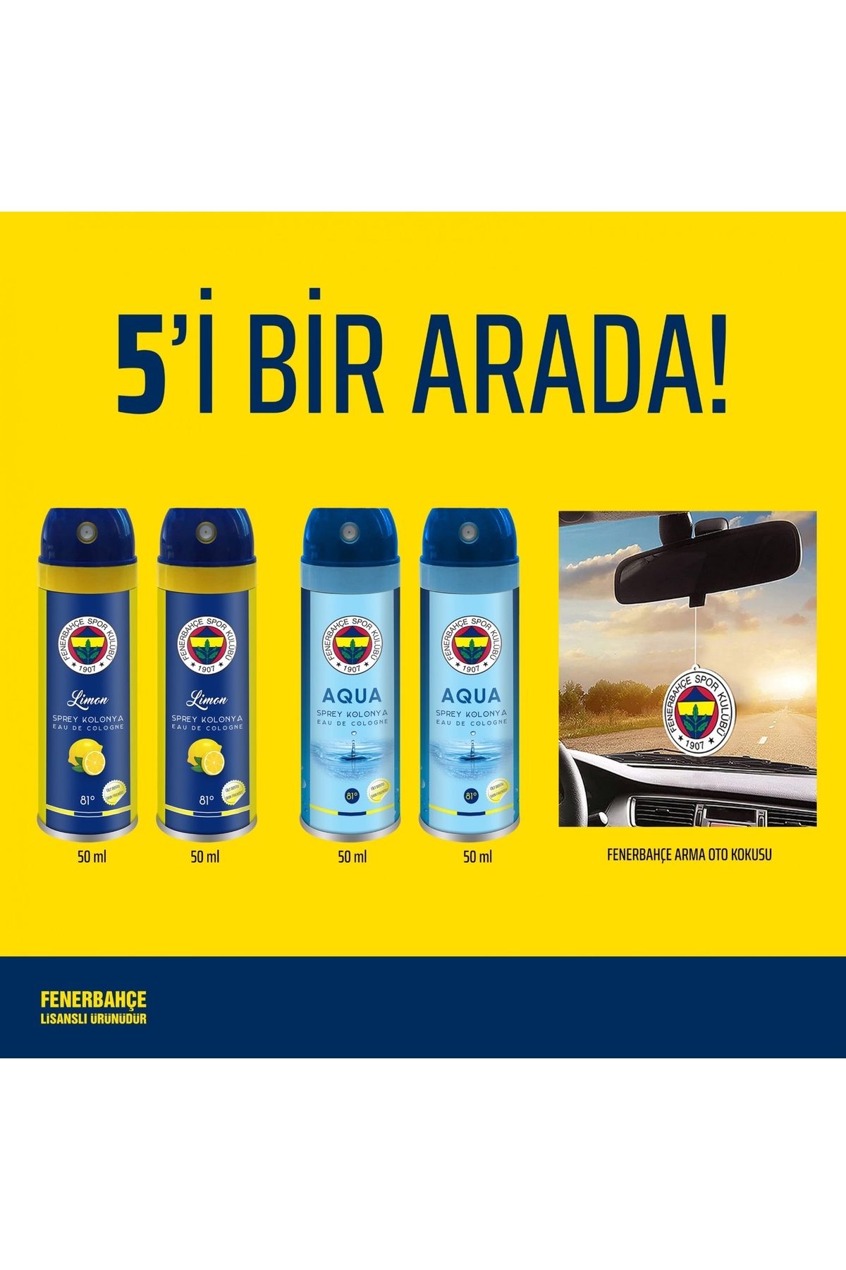 Fenerbahçe 5’i Bir Arada Kolonya Asma Koku