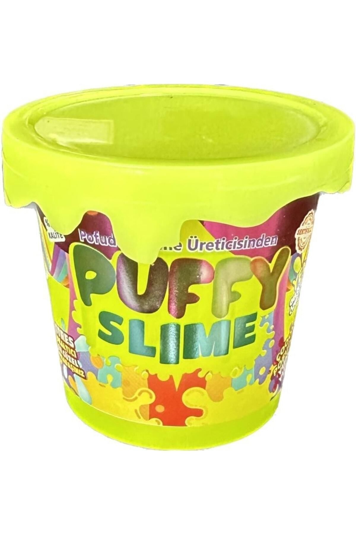 ümit toys Puffy Sarı Slime Yeni Trend Slime - 1 Adet Hazır Slime 4 Farklı Renkler 120 gr Slaym Pop Tube