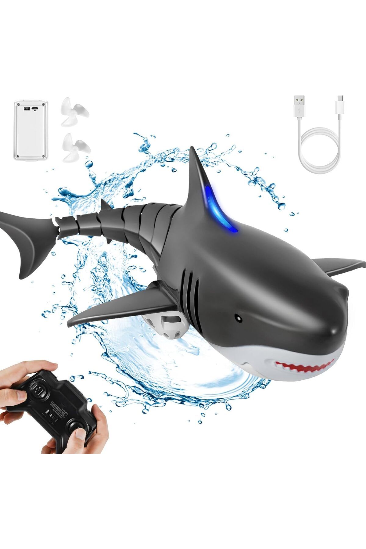 kizplays Gerçekçi Simülasyon: Uzaktan Kumandalı Köpekbalığı Oyuncağı ile Sualtı Macerası!