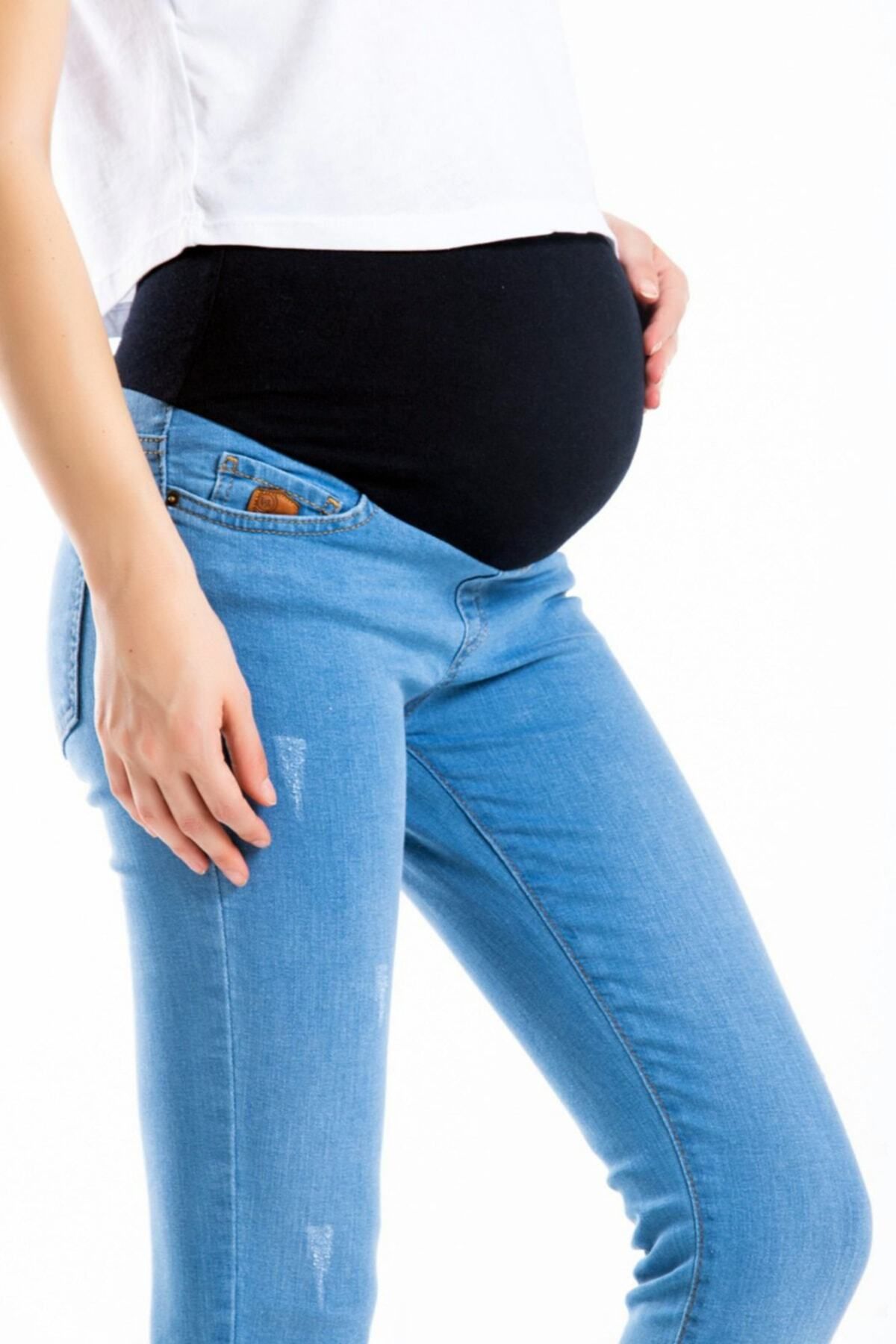 Cupperland Rahat Giyim Beli Ribanalı Tıbratmalı Hamilelik Pantolonu