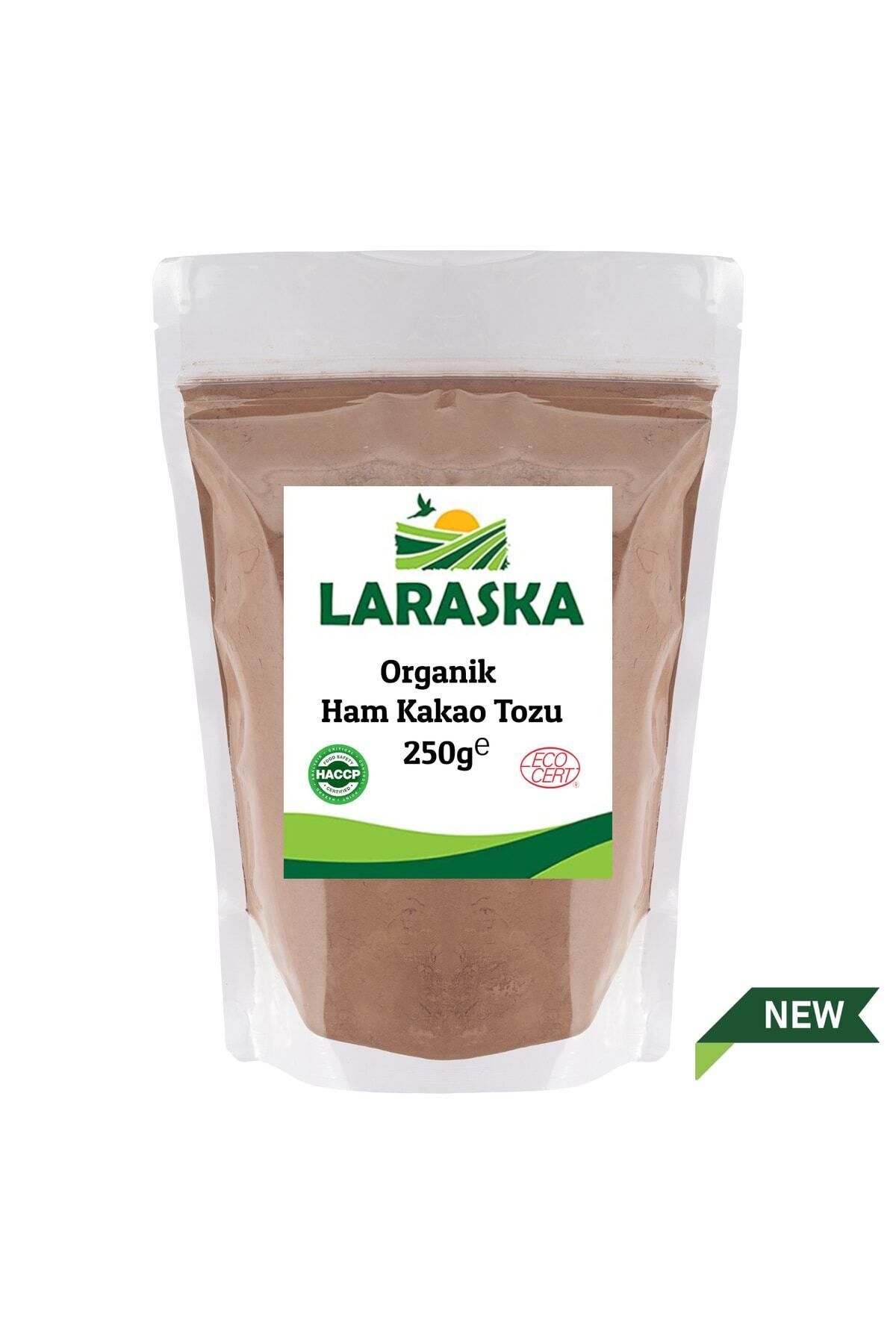 Laraska Organik Organik Ham Kakao Tozu 250g - Certified Organic Raw Cacao Powder
