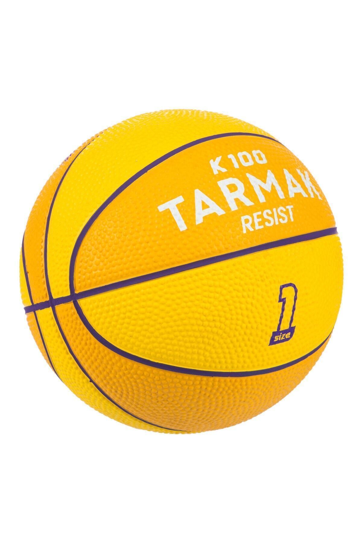 Decathlon Tarmak Mini Basketbol Topu - 1 Numara - Sarı / Mor - K100