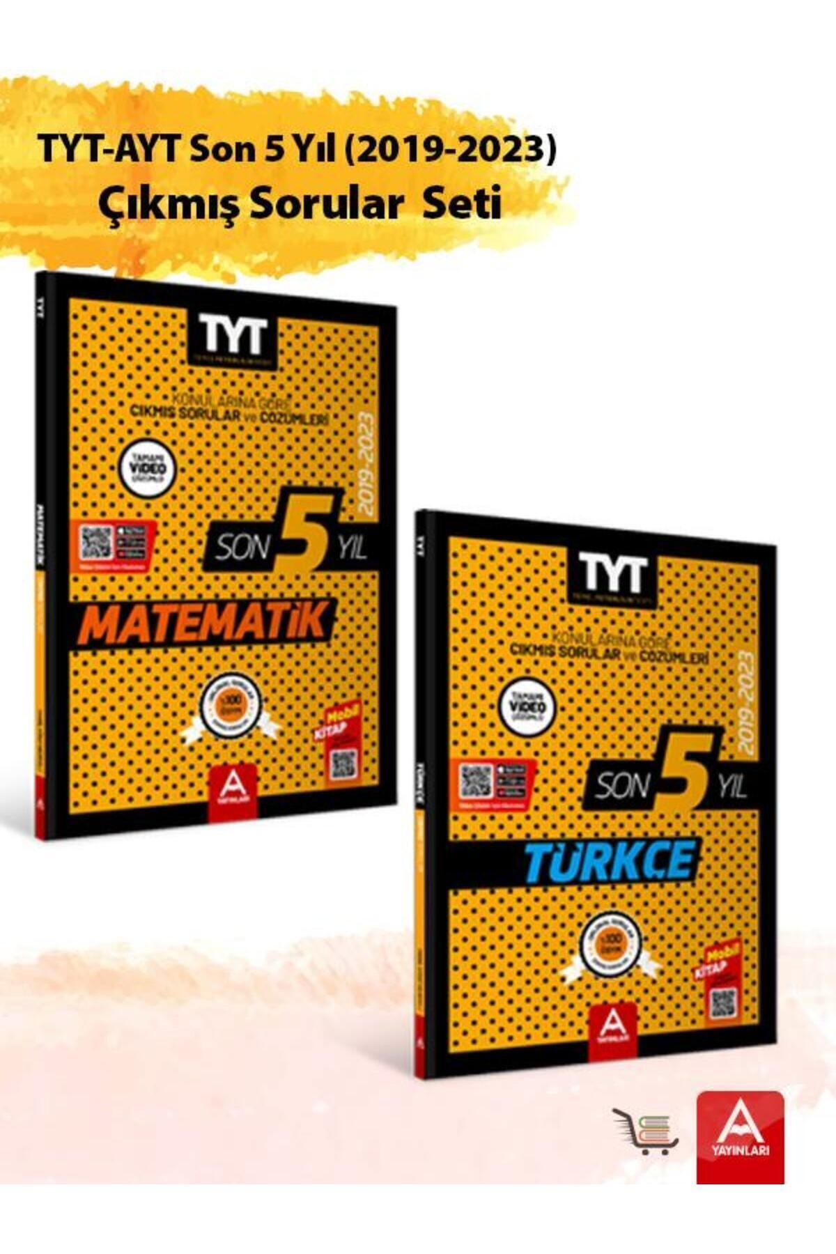 A Yayınları TYT Türkçe-Matematik Son 5 Yıl Çıkmış Sorular Seti Ders-Ders ve Konu-Konu Sırlanmış 2019-2023