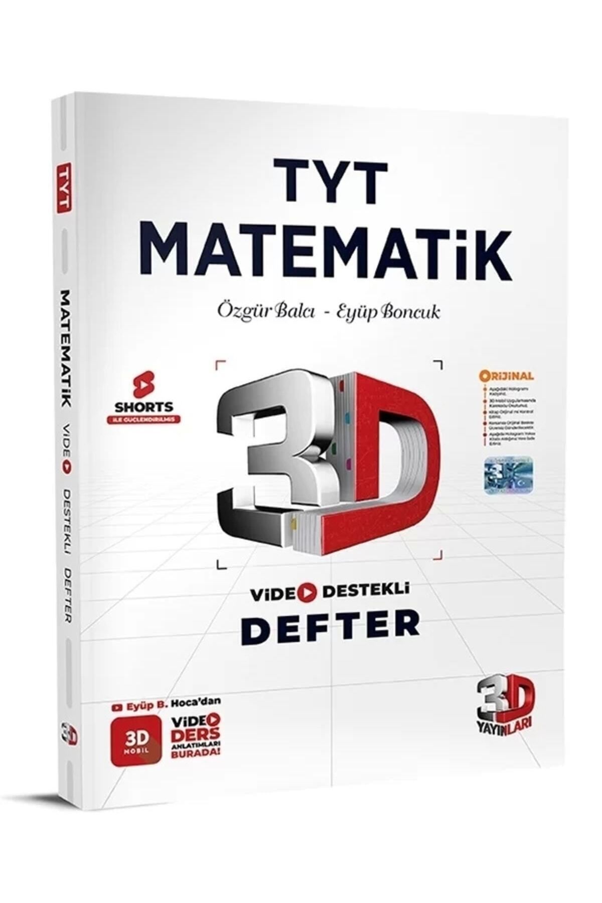 3D Yayınları 3d Tyt Video Destekli Matematik Defter Vdd 2024