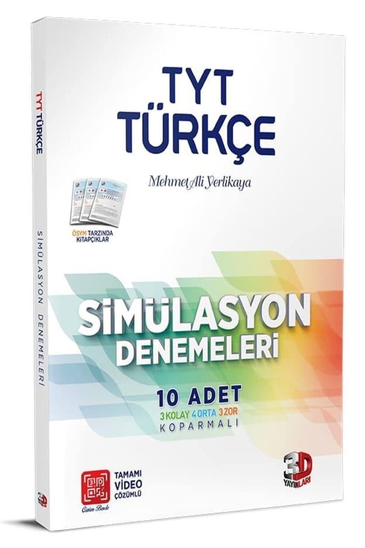 Çözüm Yayınları 3d Yayınları Tyt Türkçe Simülasyon Denemeleri