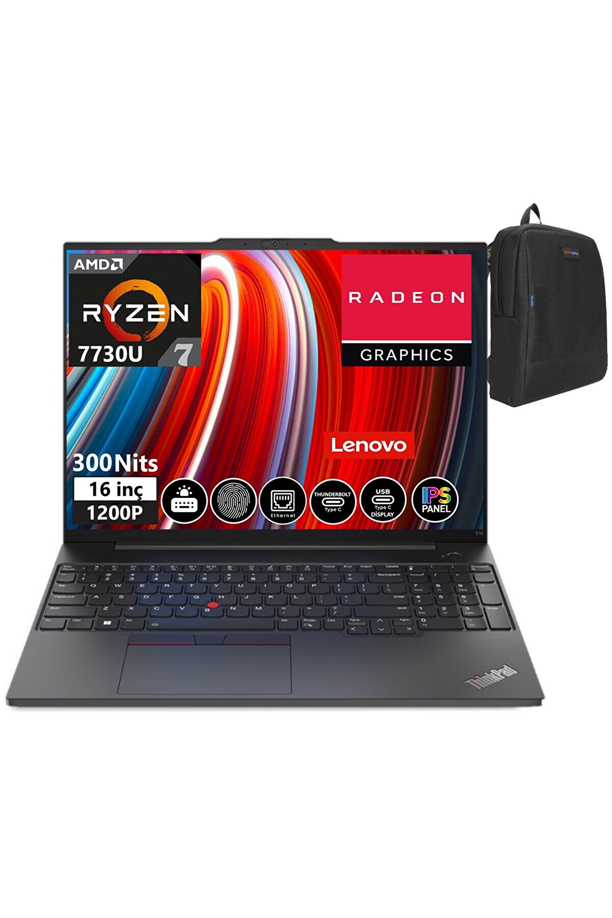 Thinkpad E16 Gen1 Ryzen 7 7730U 24GB 512GB SSD 16