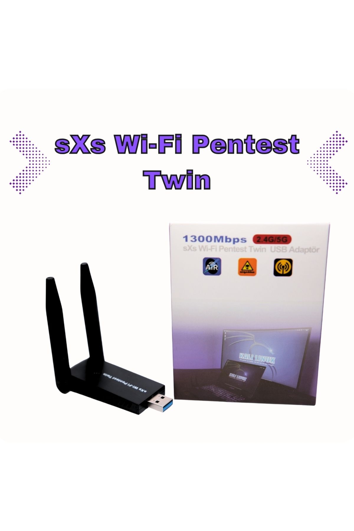 sXs Wi-Fi Pentest Twin 1300Mbps Wireless Dual Band USB 3.0